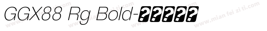 GGX88 Rg Bold字体转换